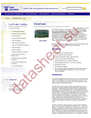 PCI-EXT+64U- datasheet  